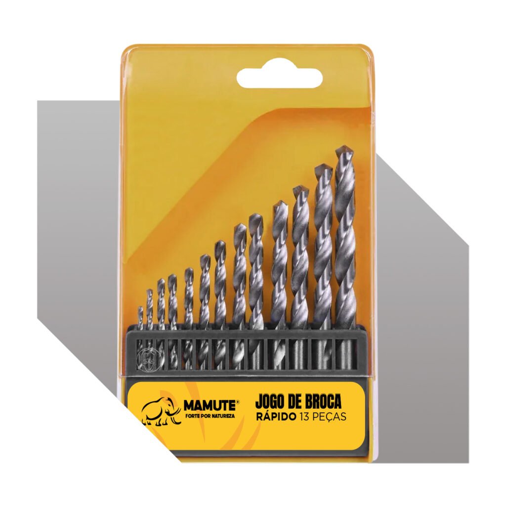 JOGO DE BROCA AÇO RAPIDO 13 PCS